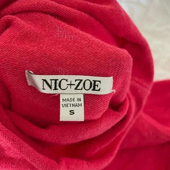 Nic+Zoe turtleneck knit pomegranate sweater - Picture 7 of 9